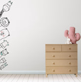 Peek-a-Boo Animal PVC Wall Sticker (160 x 30 cm) - Rangoli